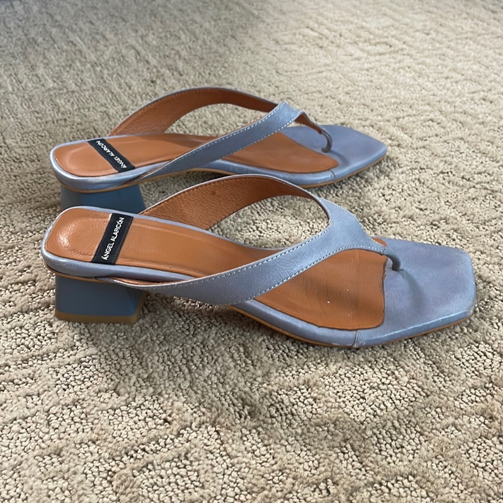 Angel Alarcon Shonda Heels Baby Blue Sz 38